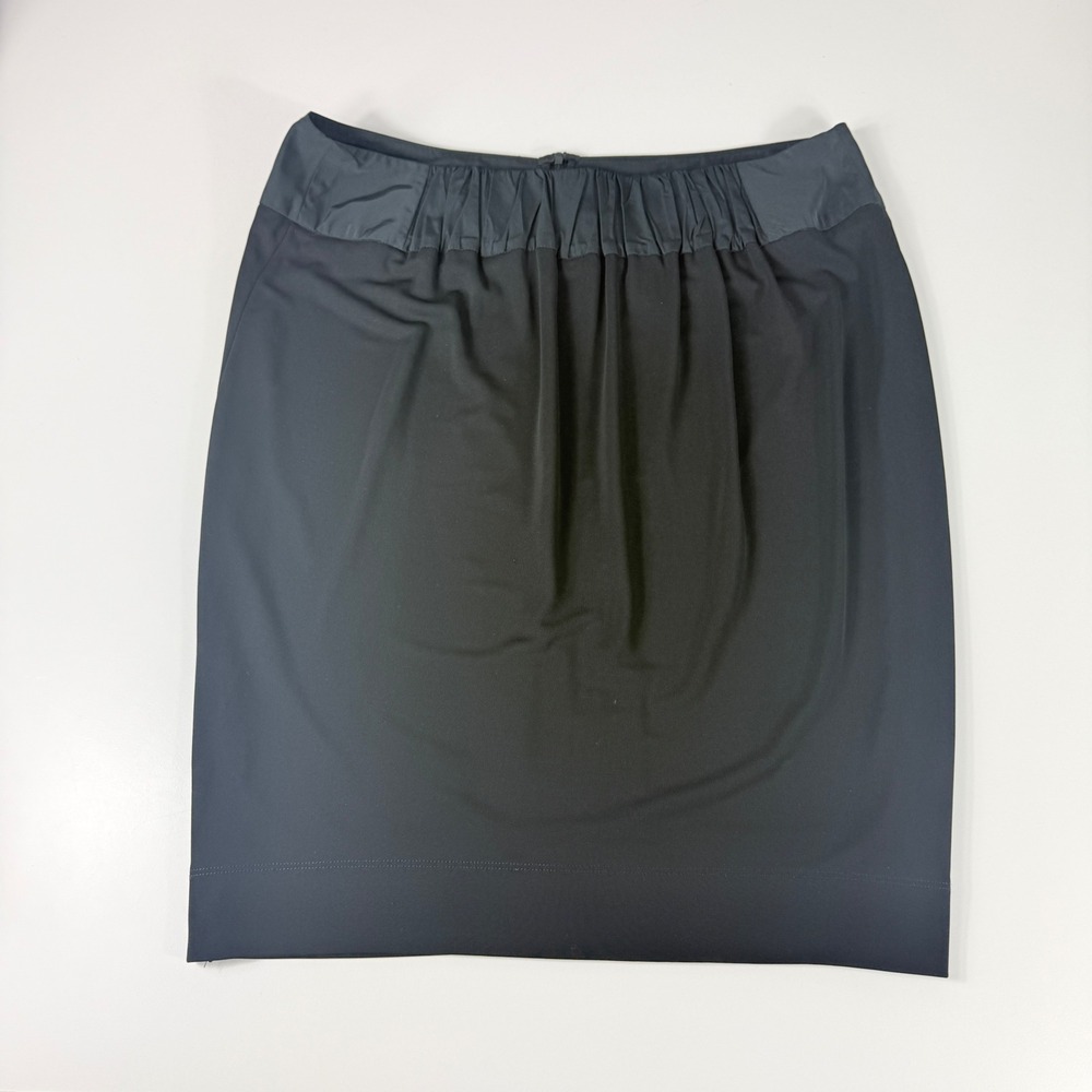 Lida Baday Women XL Pencil Skirt Black Gathered Waist Back Zip Canada Career